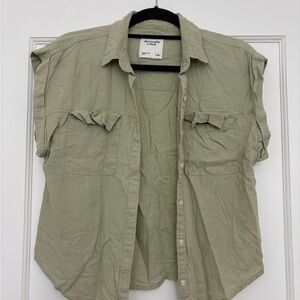 Abercrombie & Fitch Sage Button Down Shirt